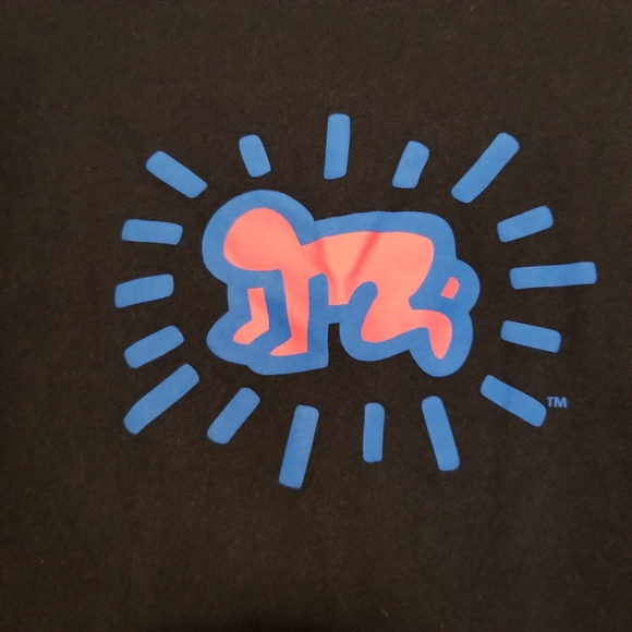 Keith Haring SPRZ NY Uniqlo Black "Radiant Baby" MoMA Special Edition T-Shirt - Picture 2 of 5